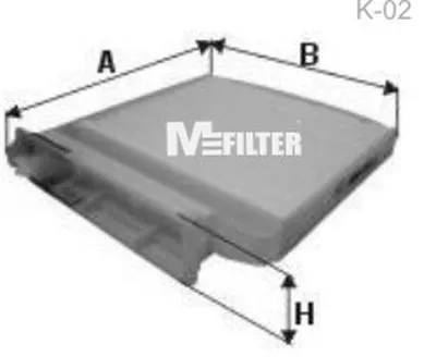 Фильтр, воздух во внутренном пространстве MFILTER купить