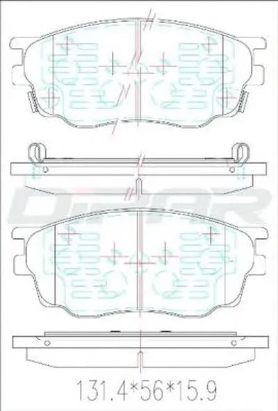 Комплект тормозных колодок, дисковый тормоз DITAS купить