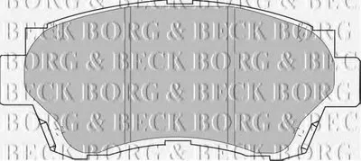 Комплект тормозных колодок, дисковый тормоз BORG & BECK купить