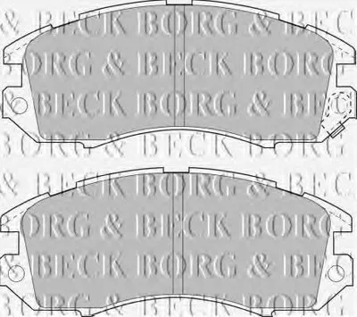 Комплект тормозных колодок, дисковый тормоз BORG & BECK купить
