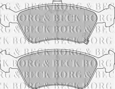Комплект тормозных колодок, дисковый тормоз BORG & BECK купить