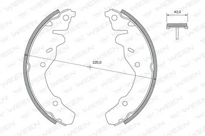 Комплект тормозных колодок WEEN купить