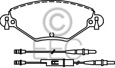 Комплект тормозных колодок, дисковый тормоз EEC купить
