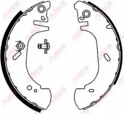 Комплект тормозных колодок ABE купить