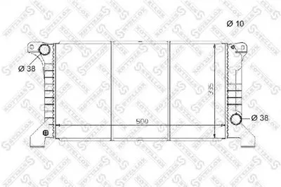 Радиатор, охлаждение двигателя STELLOX купить