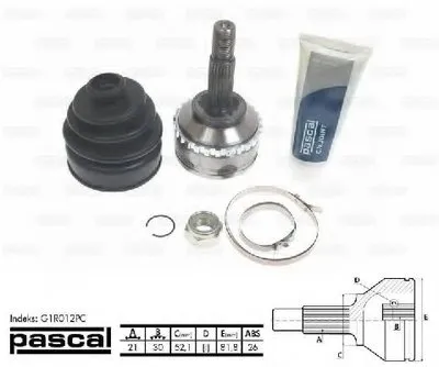 Шарнирный комплект, приводной вал PASCAL купить