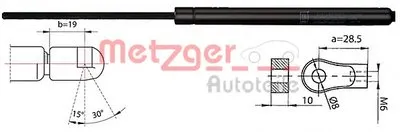 Газовая пружина, капот METZGER купить