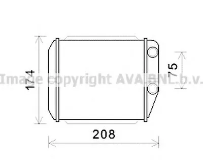 Теплообменник, отопление салона AVA QUALITY COOLING купить