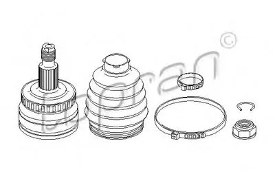 Шарнирный комплект, приводной вал TOPRAN купить