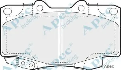 Комплект тормозных колодок, дисковый тормоз APEC braking купить