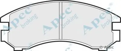 Комплект тормозных колодок, дисковый тормоз APEC braking купить