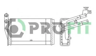 Теплообменник, отопление салона PROFIT купить