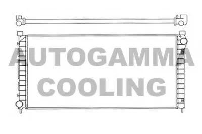 Радиатор, охлаждение двигателя AUTOGAMMA купить