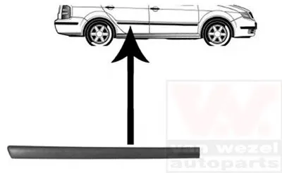 Облицовка / защитная накладка, дверь VAN WEZEL купить