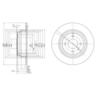 Тормозной диск DELPHI купить