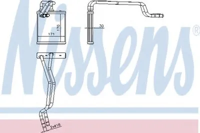 Теплообменник, отопление салона NISSENS купить