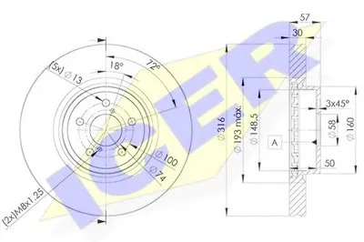 Тормозной диск ICER купить