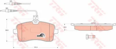Комплект тормозных колодок, дисковый тормоз Dr!ve+ купить