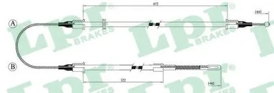Трос, стояночная тормозная система LPR купить