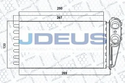 Теплообменник, отопление салона JDEUS купить