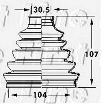 Пыльник, приводной вал FIRST LINE купить