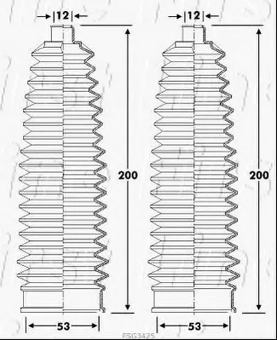 Пыльник, рулевое управление FIRST LINE купить