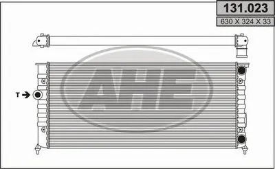 Радиатор, охлаждение двигателя AHE купить