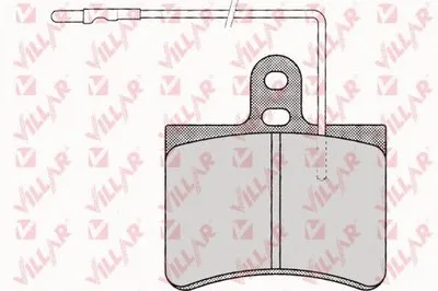 Комплект тормозных колодок, дисковый тормоз VILLAR купить