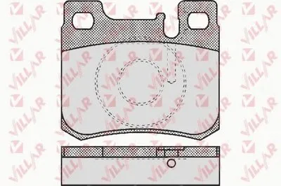 Комплект тормозных колодок, дисковый тормоз VILLAR купить