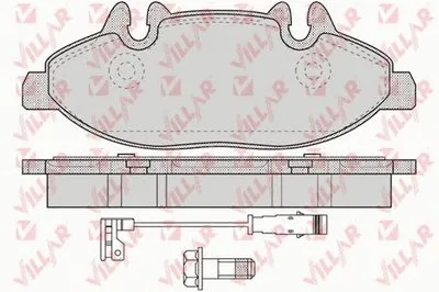 Комплект тормозных колодок, дисковый тормоз VILLAR купить