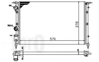 Радиатор, охлаждение двигателя LORO купить