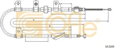 Трос, стояночная тормозная система COFLE купить