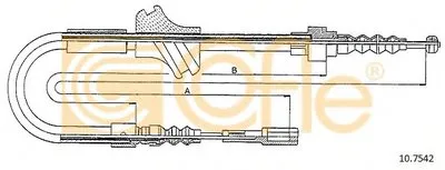 Трос, стояночная тормозная система COFLE купить