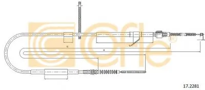 Трос, стояночная тормозная система COFLE купить