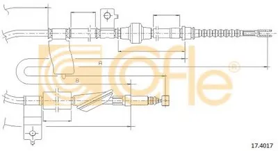 Трос, стояночная тормозная система COFLE купить