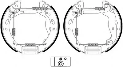 Комплект тормозных колодок Shoe Kit Pro HELLA купить