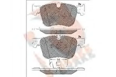 Комплект тормозных колодок, дисковый тормоз R BRAKE купить