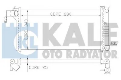 Радиатор, охлаждение двигателя KALE OTO RADYATÖR купить