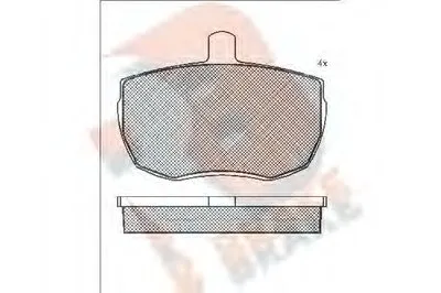 Комплект тормозных колодок, дисковый тормоз R BRAKE купить
