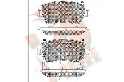 Комплект тормозных колодок, дисковый тормоз R BRAKE купить