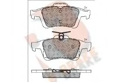 Комплект тормозных колодок, дисковый тормоз R BRAKE купить
