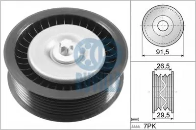 Паразитный / ведущий ролик, поликлиновой ремень RUVILLE купить