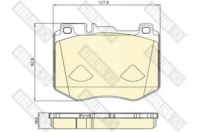 Комплект тормозных колодок, дисковый тормоз GIRLING купить