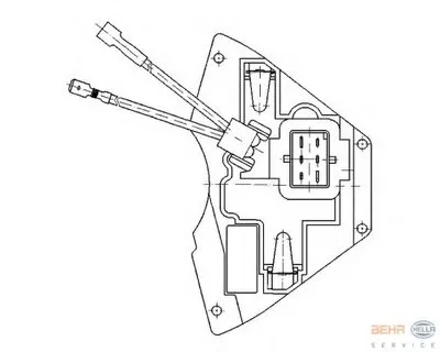 Регулятор, вентилятор салона BEHR HELLA SERVICE HELLA купить