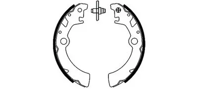 Комплект тормозных колодок HELLA купить