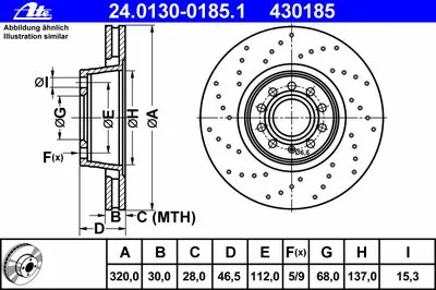 Тормозной диск ATE купить