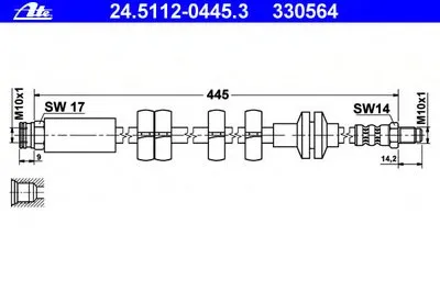 Тормозной шланг ATE купить