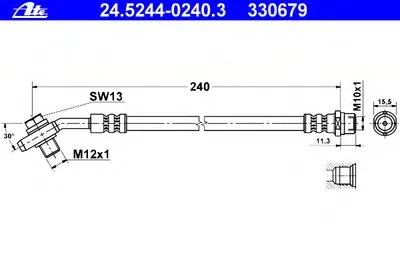 Тормозной шланг ATE купить