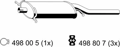 Глушитель выхлопных газов конечный ERNST купить