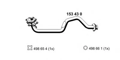 Труба выхлопного газа; Ремонтная трубка, катализатор ERNST купить